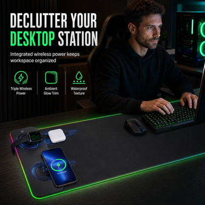 RGB-Bureaumat met Draadloos Opladen – productafbeelding