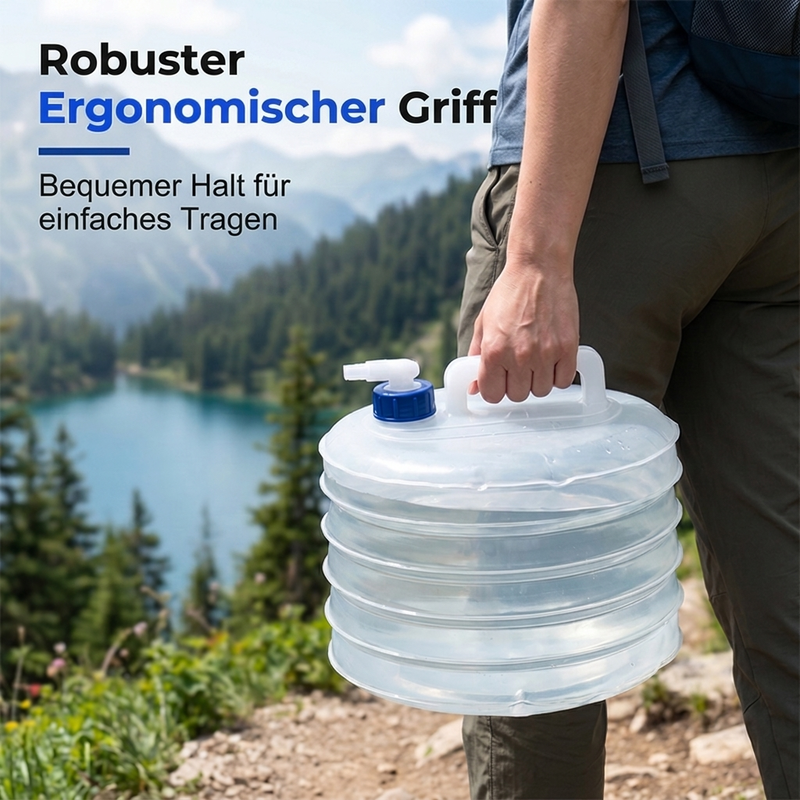 Opvouwbare Watercontainer met Tapventiel – productafbeelding