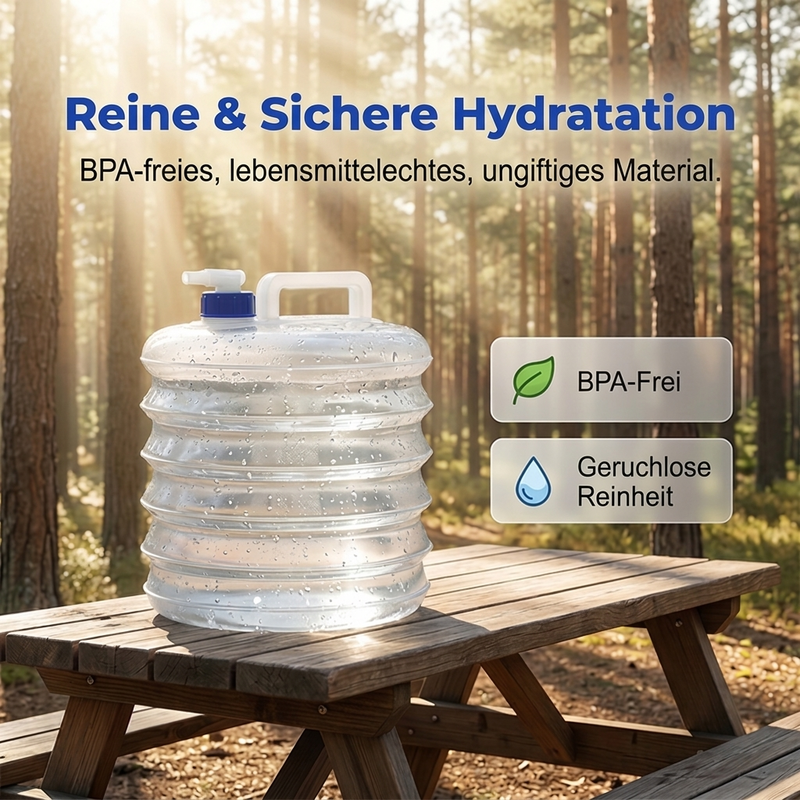 Opvouwbare Watercontainer met Tapventiel – productafbeelding